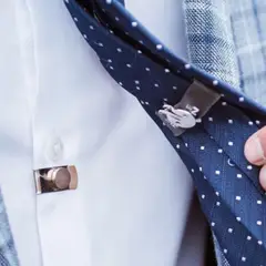 SN SONEC - Clip Magnetico Invisible Iman para corbata Hombre
