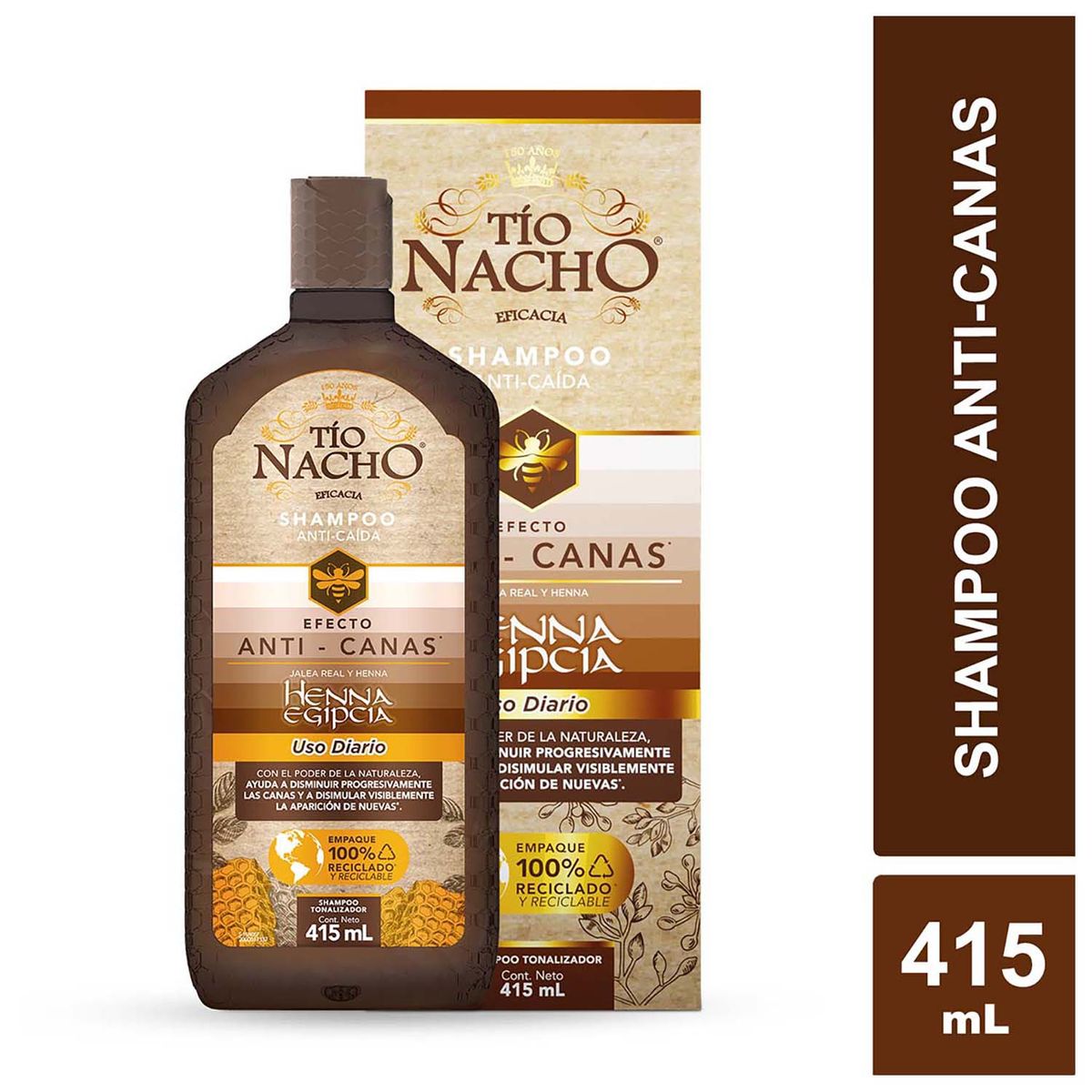 TIO NACHO - Tío Nacho Shampoo Anti-Canas 415 ml