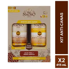 TIO NACHO - PACK TÍO NACHO ANTI CANAS SHAMPOO + ACONDICIONADOR 415ML CU