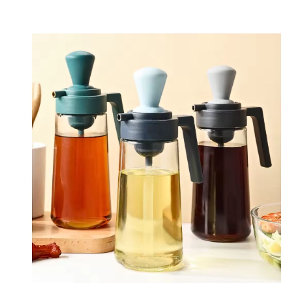 GENERICO - Botella Dispensador De Aceite Vinagre 550ml 2 En 1
