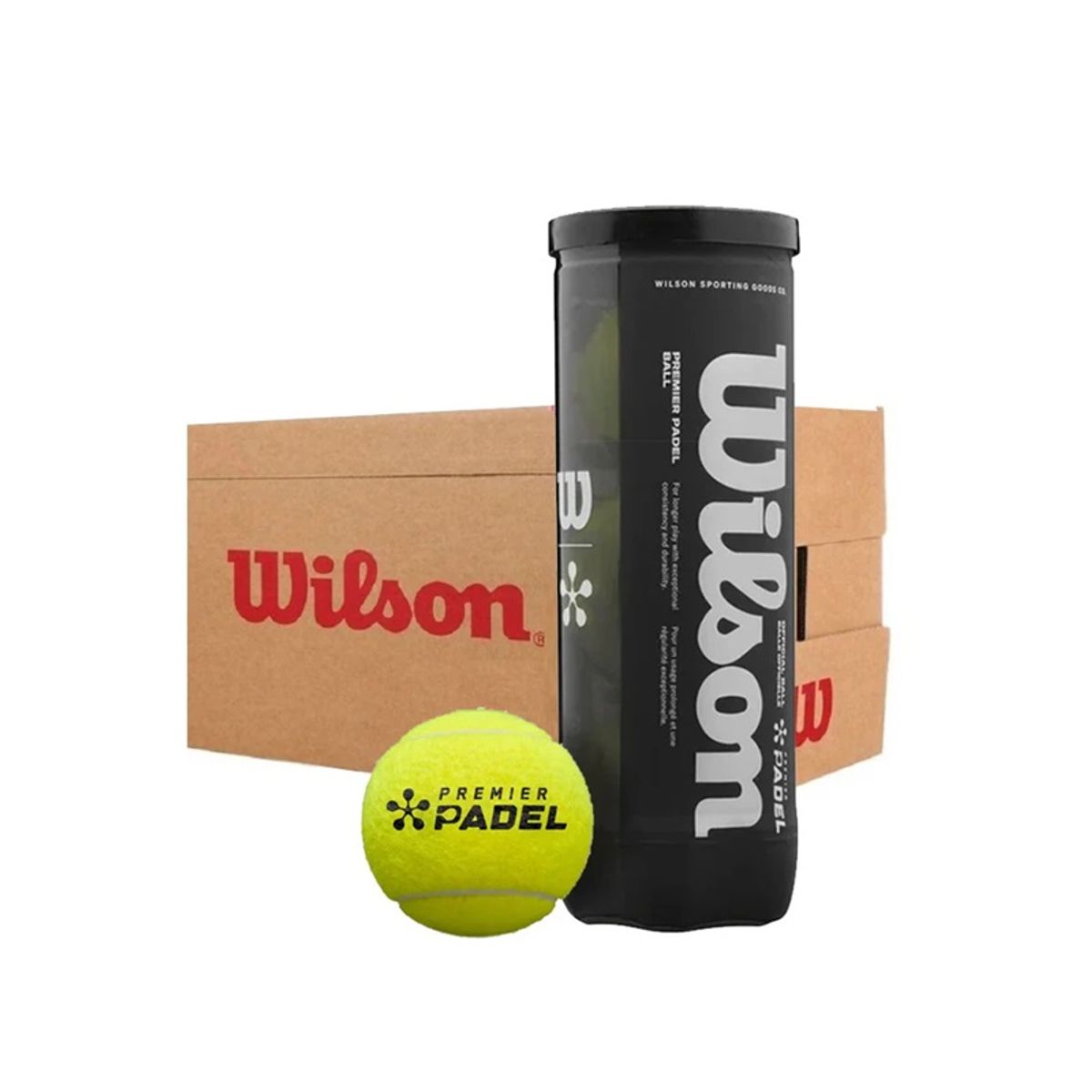 WILSON - Caja de Pelotas Wilson Premier Padel X3 - 24 Tarros