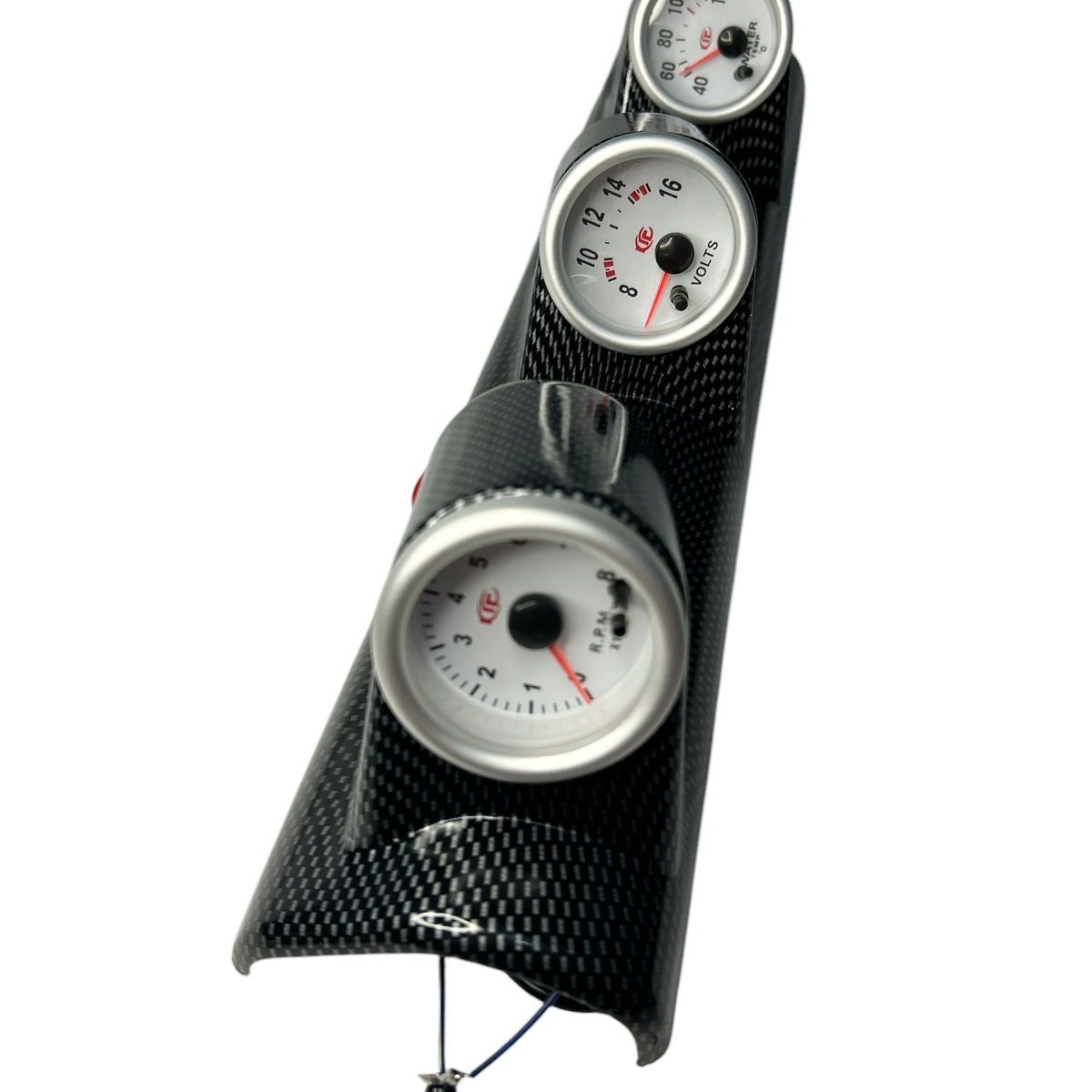 GENERICO - Tacómetro Medidor De Autos 3 En 1 Para Pilar A
