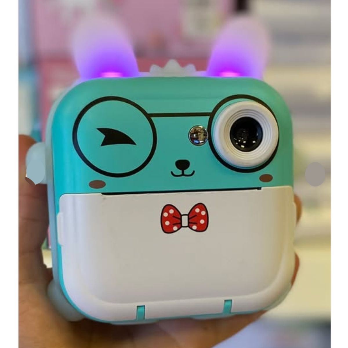 GENERICO - mini impresora blanco y negr Conexión SD card orejitas cámara wym