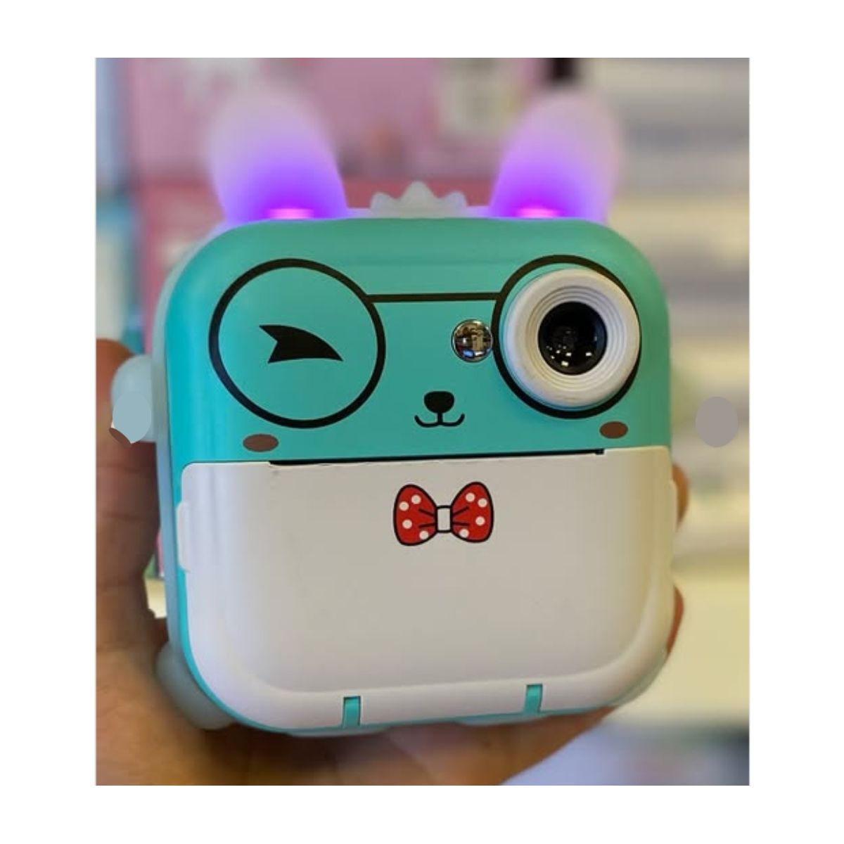 GENERICO - mini impresora blanco y negr Conexión SD card orejitas cámara wym