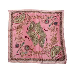 BIJOUTERIA LB20 SPA - Pañuelo 90X90 cm Tipo Seda diseño 11 - Multicolor