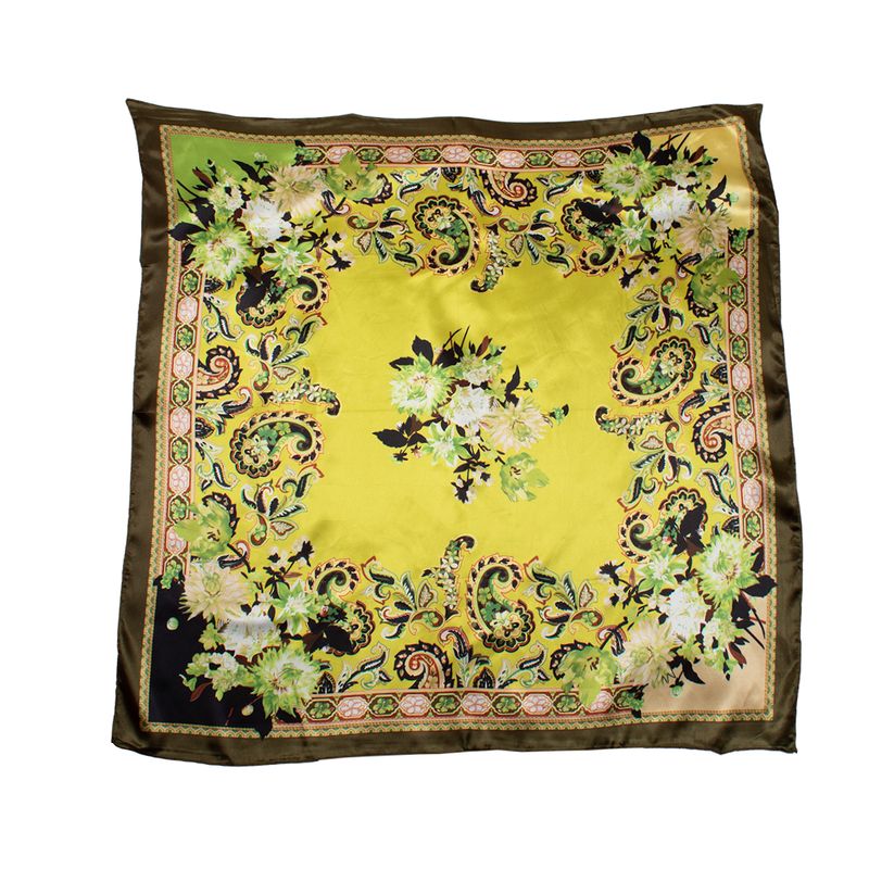 BIJOUTERIA LB20 SPA - Pañuelo 90X90 cm Tipo Seda diseño 08 - Multicolor