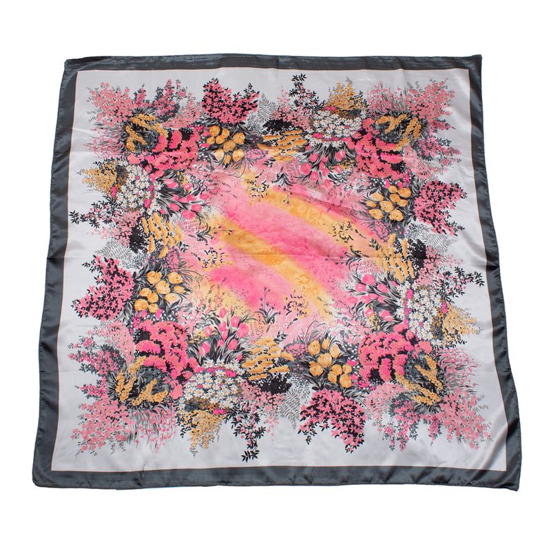 BIJOUTERIA LB20 SPA - Pañuelo 90X90 cm Tipo Seda diseño 06 - Multicolor.