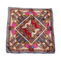 BIJOUTERIA LB20 SPA - Pañuelo 90X90 cm Tipo Seda diseño 34 - Multicolor