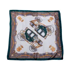 BIJOUTERIA LB20 SPA - Pañuelo 90X90 cm Tipo Seda diseño 30 - Multicolor.