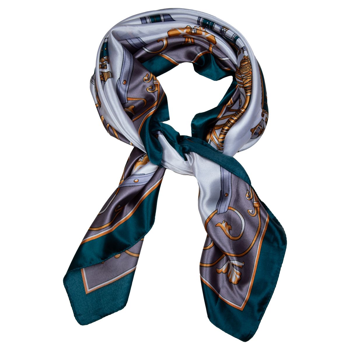 BIJOUTERIA LB20 SPA - Pañuelo 90X90 cm Tipo Seda diseño 30 - Multicolor