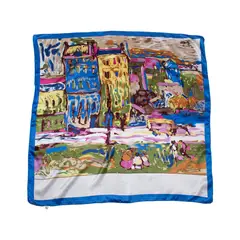 BIJOUTERIA LB20 SPA - Pañuelo 90X90 cm Tipo Seda diseño 21 - Multicolor
