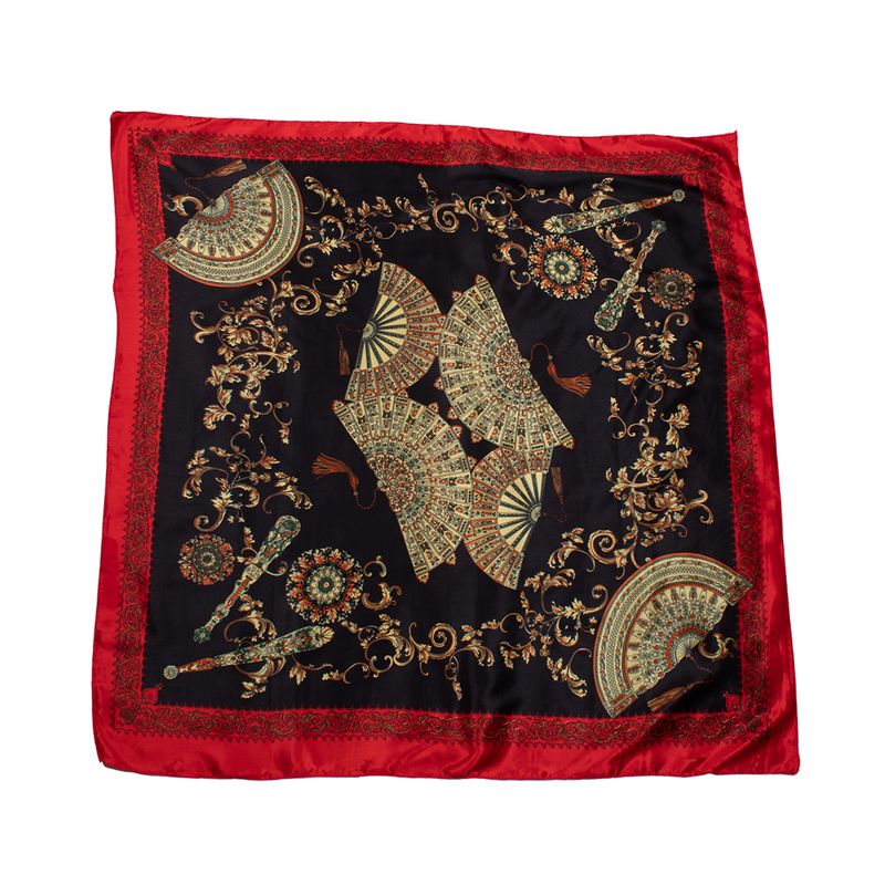 BIJOUTERIA LB20 SPA - Pañuelo 90X90 cm Tipo Seda diseño 10 - Multicolor
