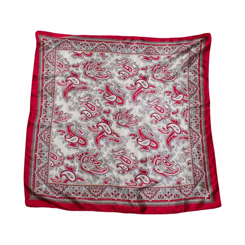 BIJOUTERIA LB20 SPA - Pañuelo 90X90 cm Tipo Seda diseño 14 - Multicolor