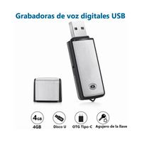 Micrófono Espía Grabadora De Voz Inalámbrico Usb 4 gb