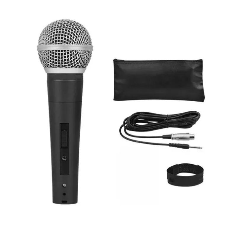ATLAS - Microfono Dinámico Profesional Karaoke Con Cable