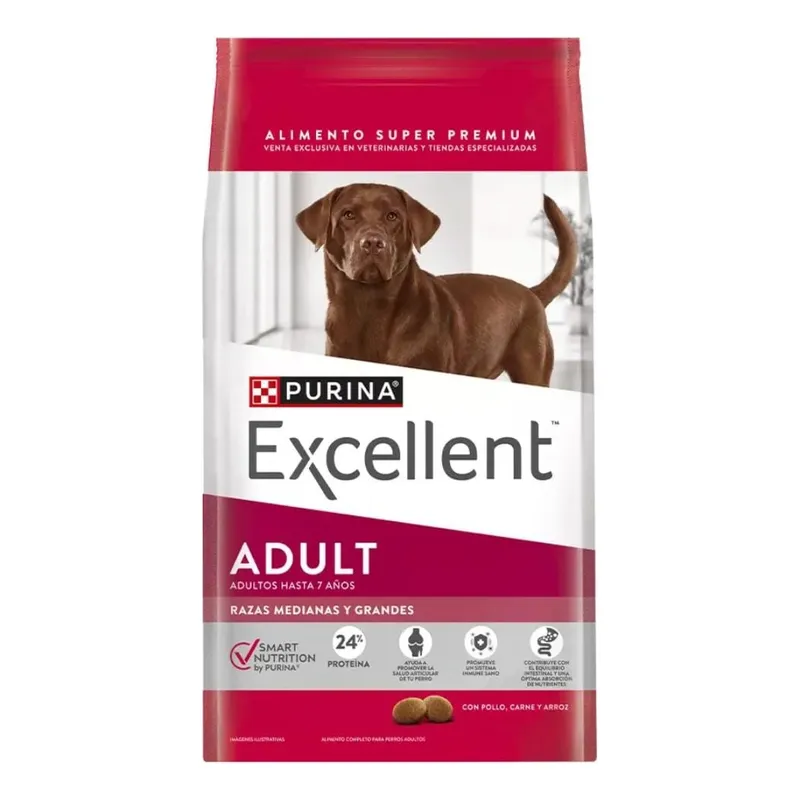 EXCELLENT - Purina Excellent Adulto Sabor Pollo Y Arroz 12kg