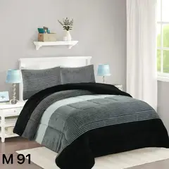 GENERICO - Cobertor Chiporro Invierno 1.5 Plazas - Negro Matiz M91