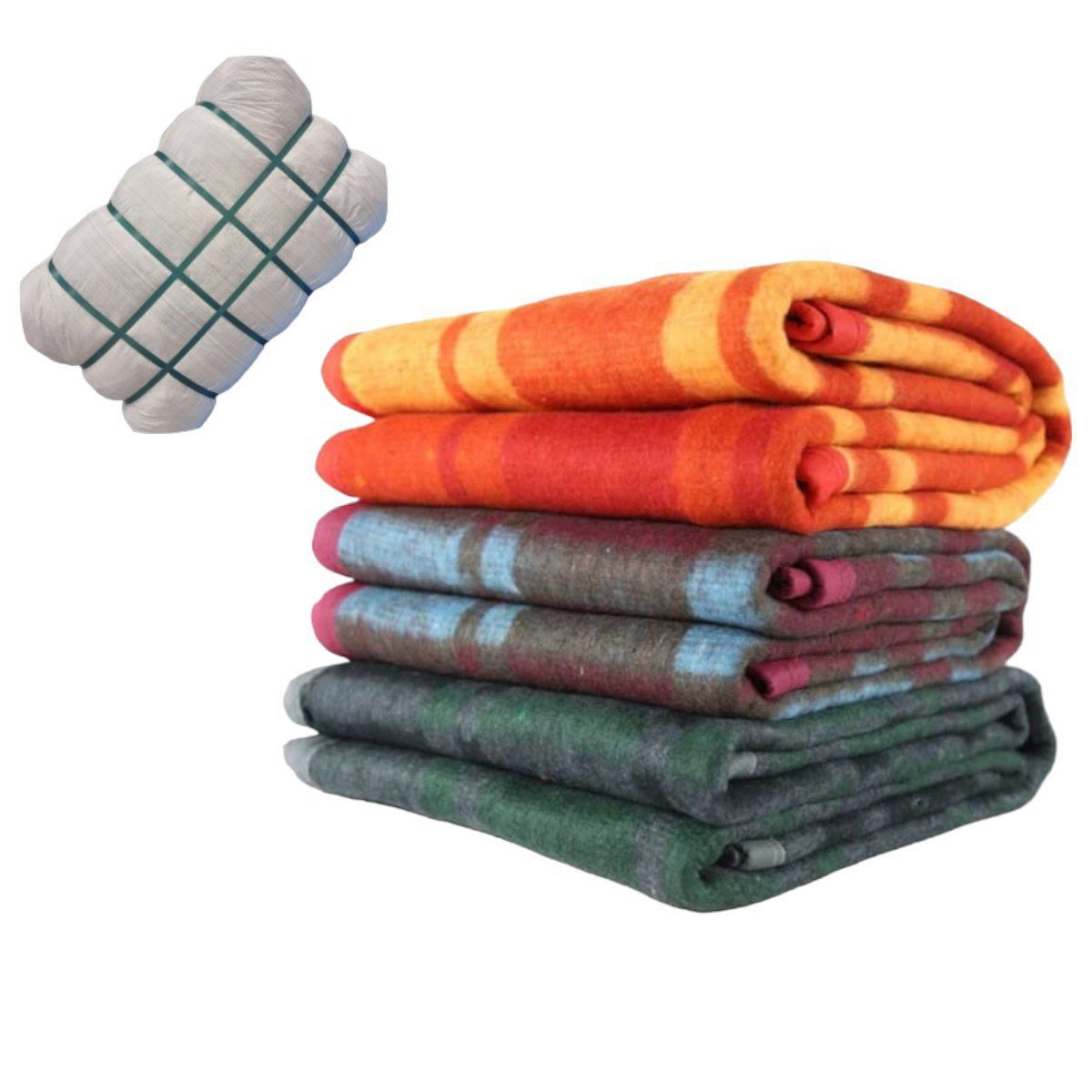 GENERICO - Fardo Lote 50 Frazadas Térmicas 1 Plaza y Media