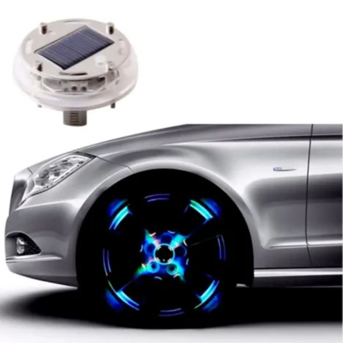 GENERICO - Luz Solar LED Para Rueda de Auto