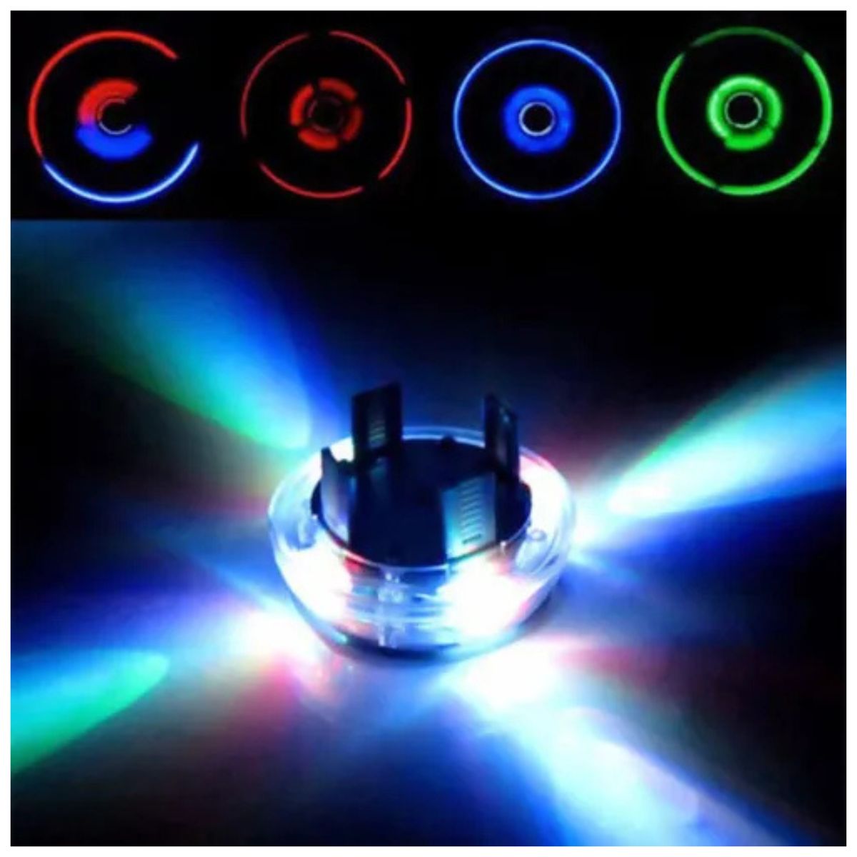 GENERICO - Luz Solar LED Para Rueda de Auto