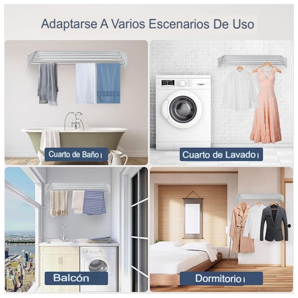 GENERICO - Tendedero Discreto Para Pared
