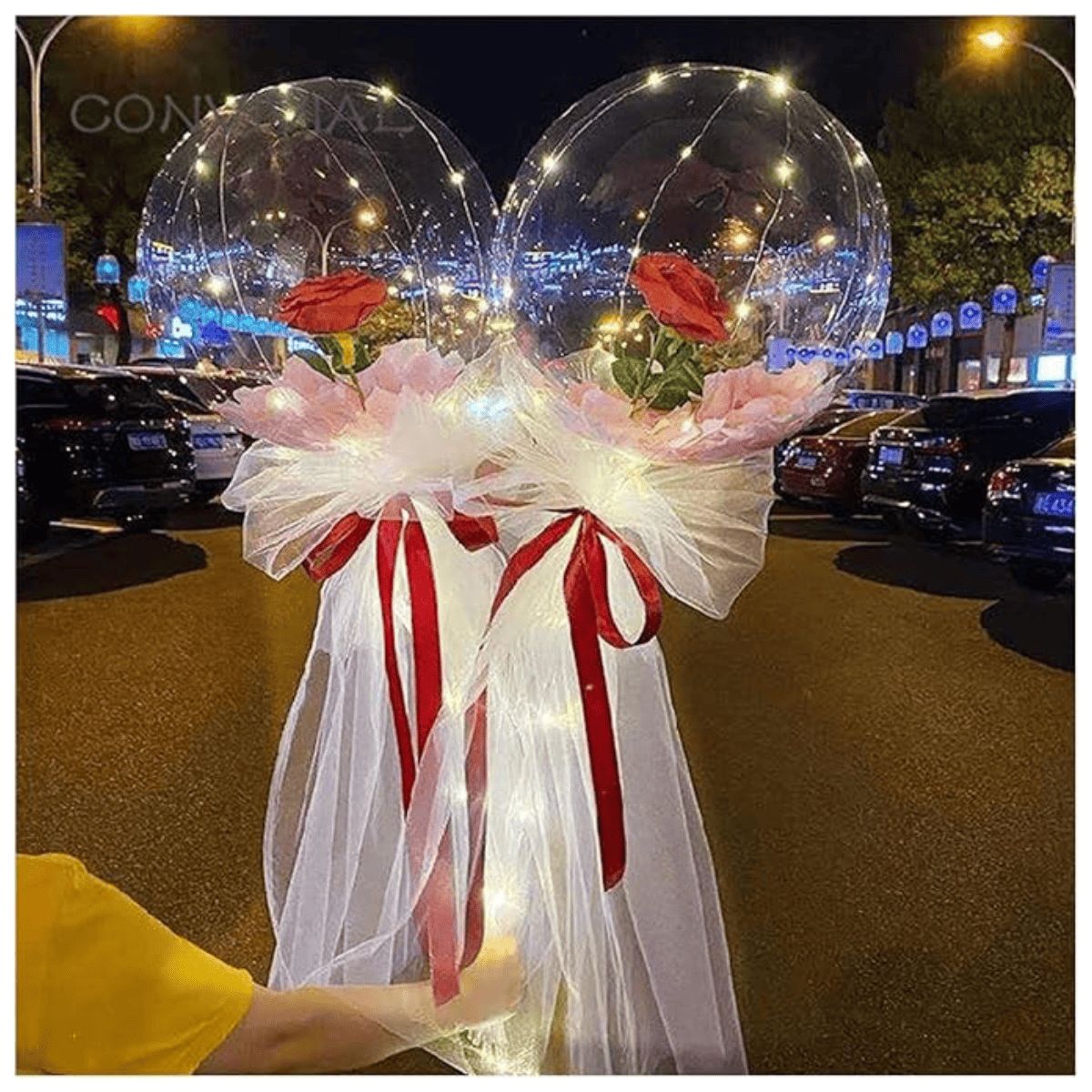 GENERICO - Globos Luminosos LED + Rosas