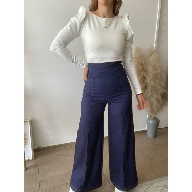 ME MATO TIENDA - Pantalon palazzo AZUL mujer