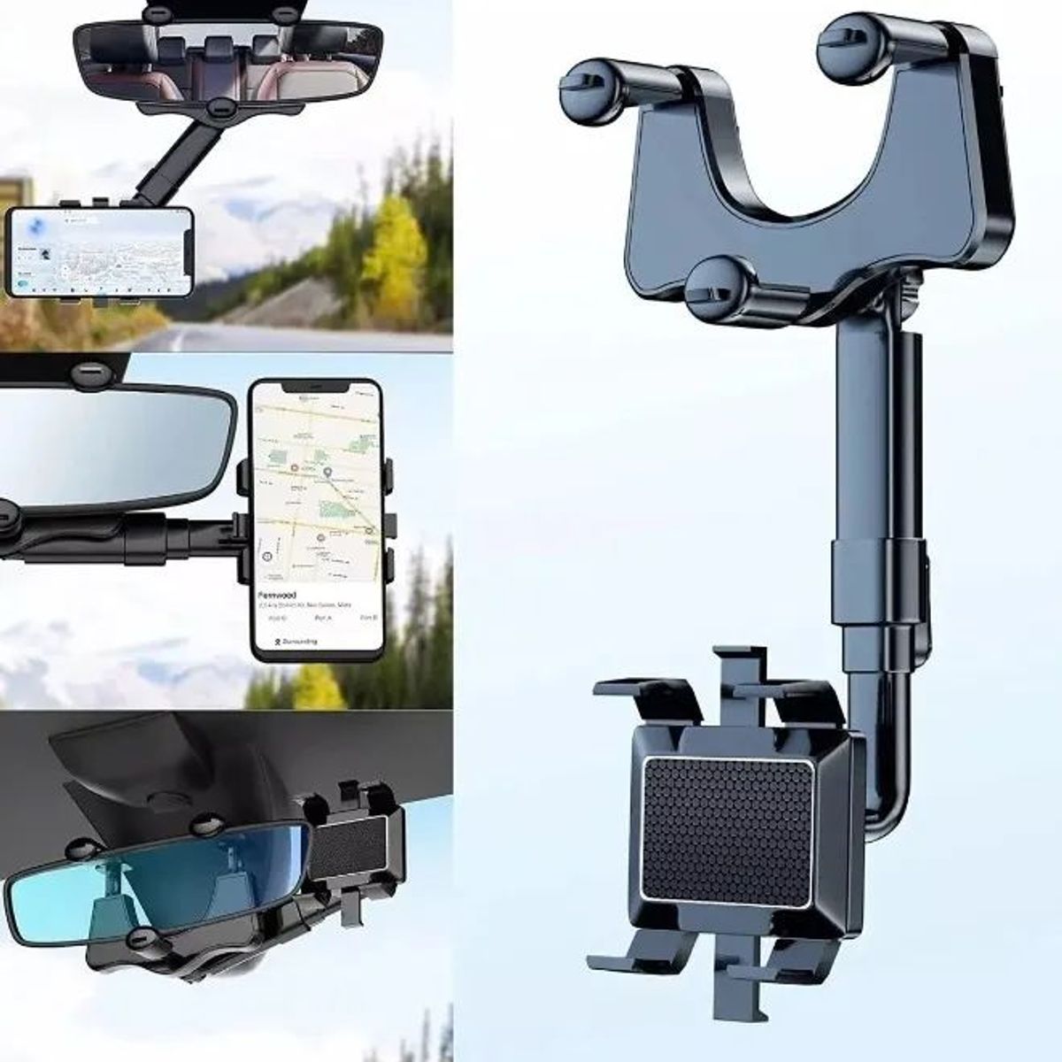 MOVI - Base Para Telefono Portacelulares Auto360° Ajuste Retráctil