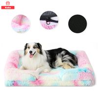 Cama Antiestres Perro Colchon Ortopedica 90x63cm Rosa TieDye