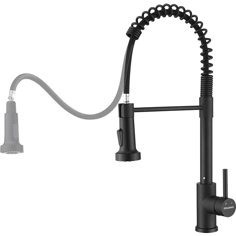 PUREPOWER - Grifo de cocina para lavaplatos monocromado extensible con sensor táctil