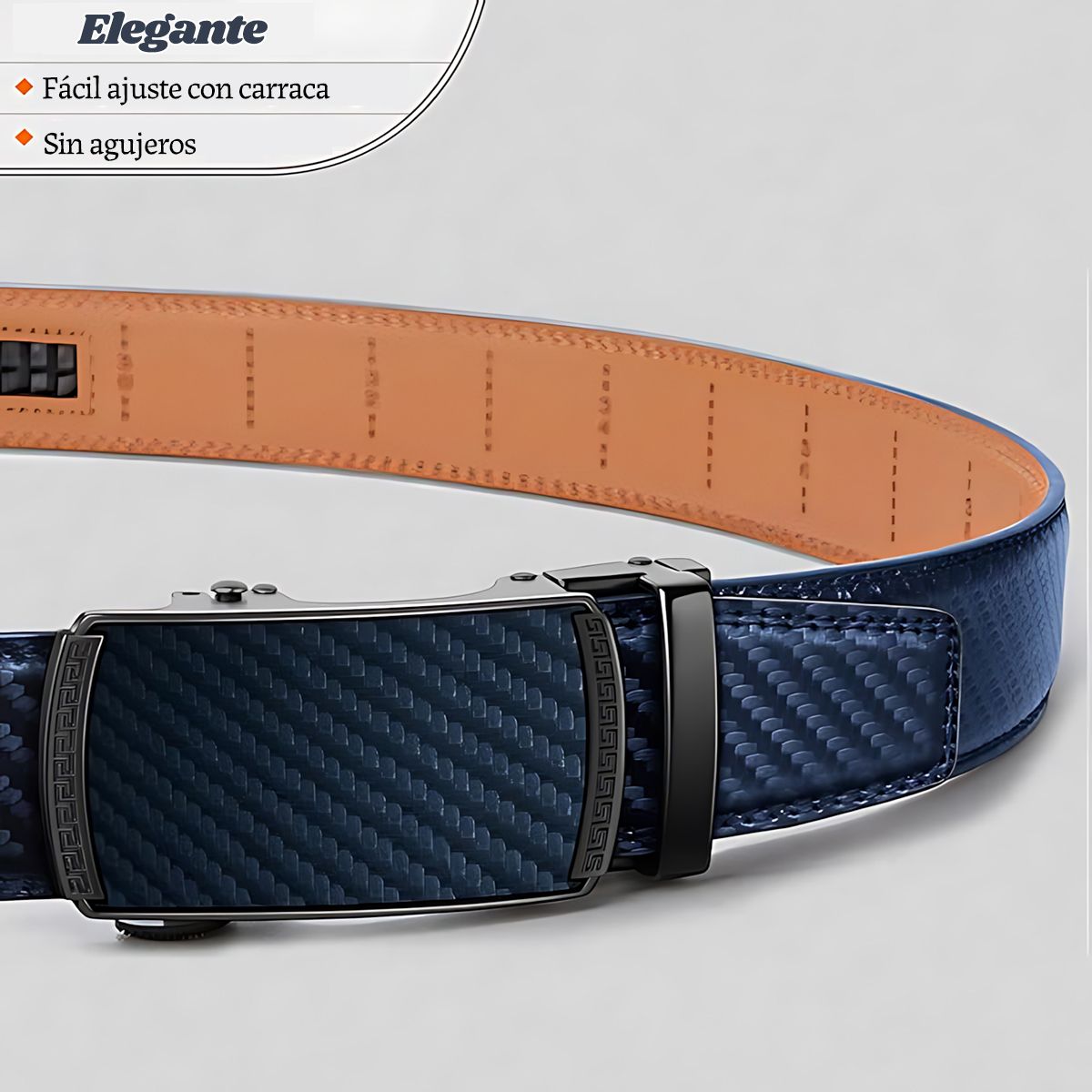 EINICIO - 115cm Cinturón Hombre Con Hebilla Automática Trinquete Regalo