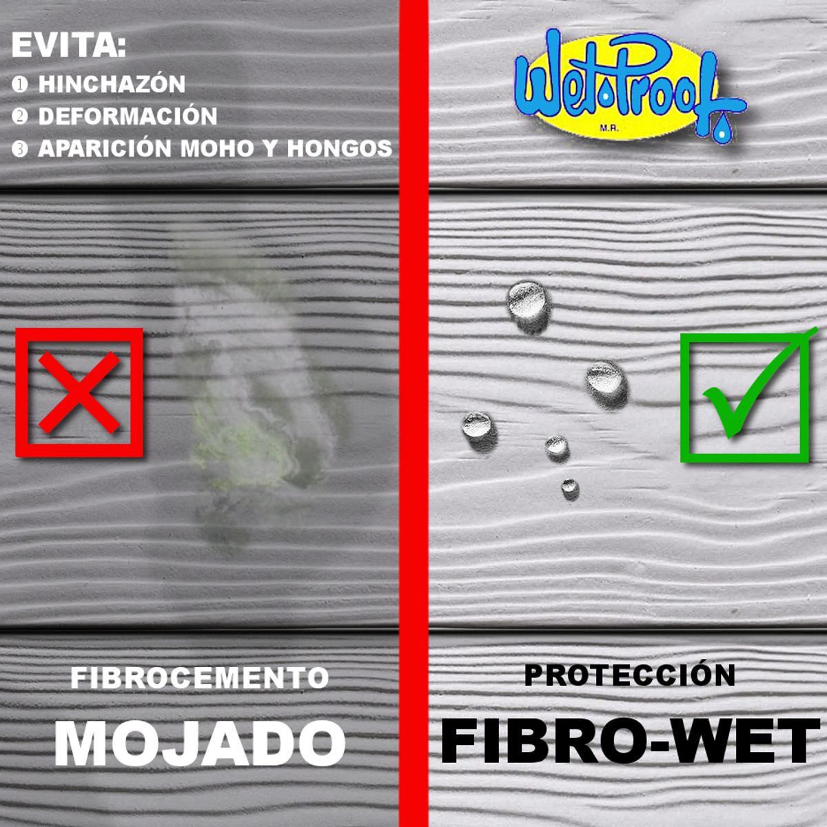 WETPROOF - SELLADOR FIBROCEMENTO SIDING IMPERMEABLE WET PROOF® FIBROWET BLCO 1-4G