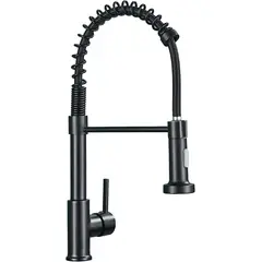 PUREPOWER - Grifo de cocina 360 extensible de acero cepillado.