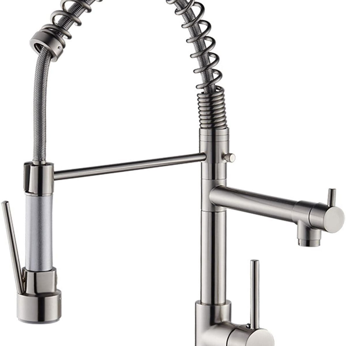 PUREPOWER - Grifo de cocina para lavaplatos monocromado extensible