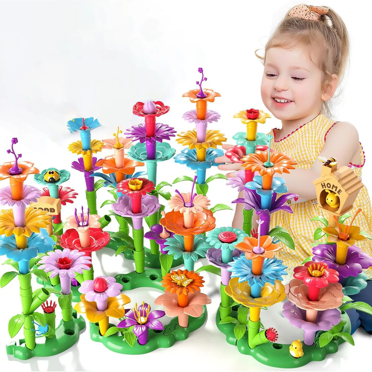 GENERICO - Juego Infantil Bloques Flor 103pcs Regalo De Cumpleaños