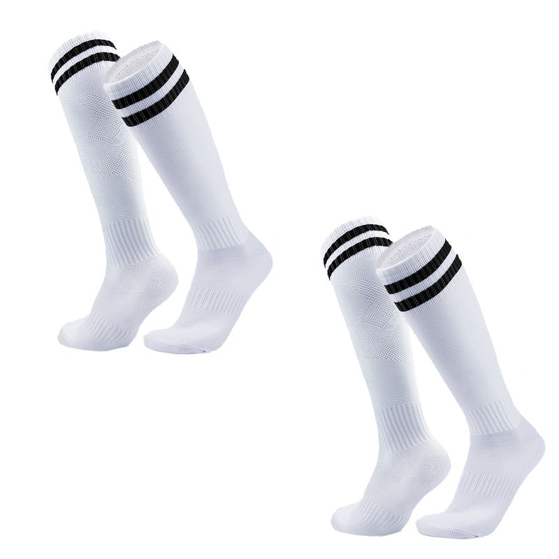 EINICIO - Calcetines De Fútbol A Rayas Para Niños Talla Media 2 Pares