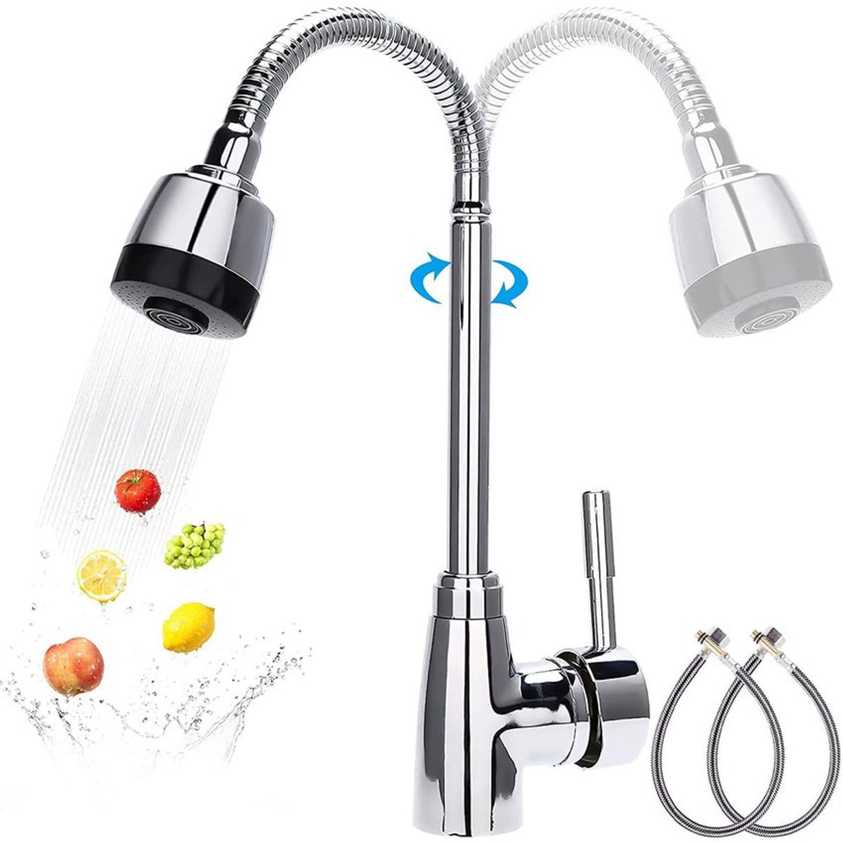 PUREPOWER - Grifo de cocina flexible monomando