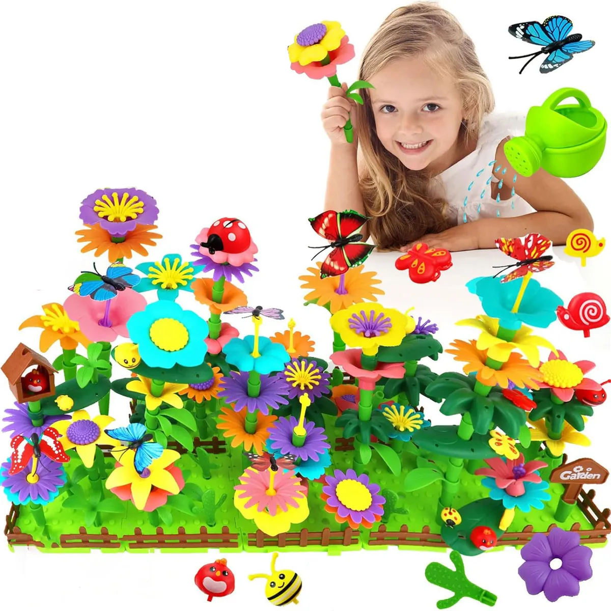 GENERICO - Juguete Encajable Bloques De Construccion Jardin De 103 Pzs