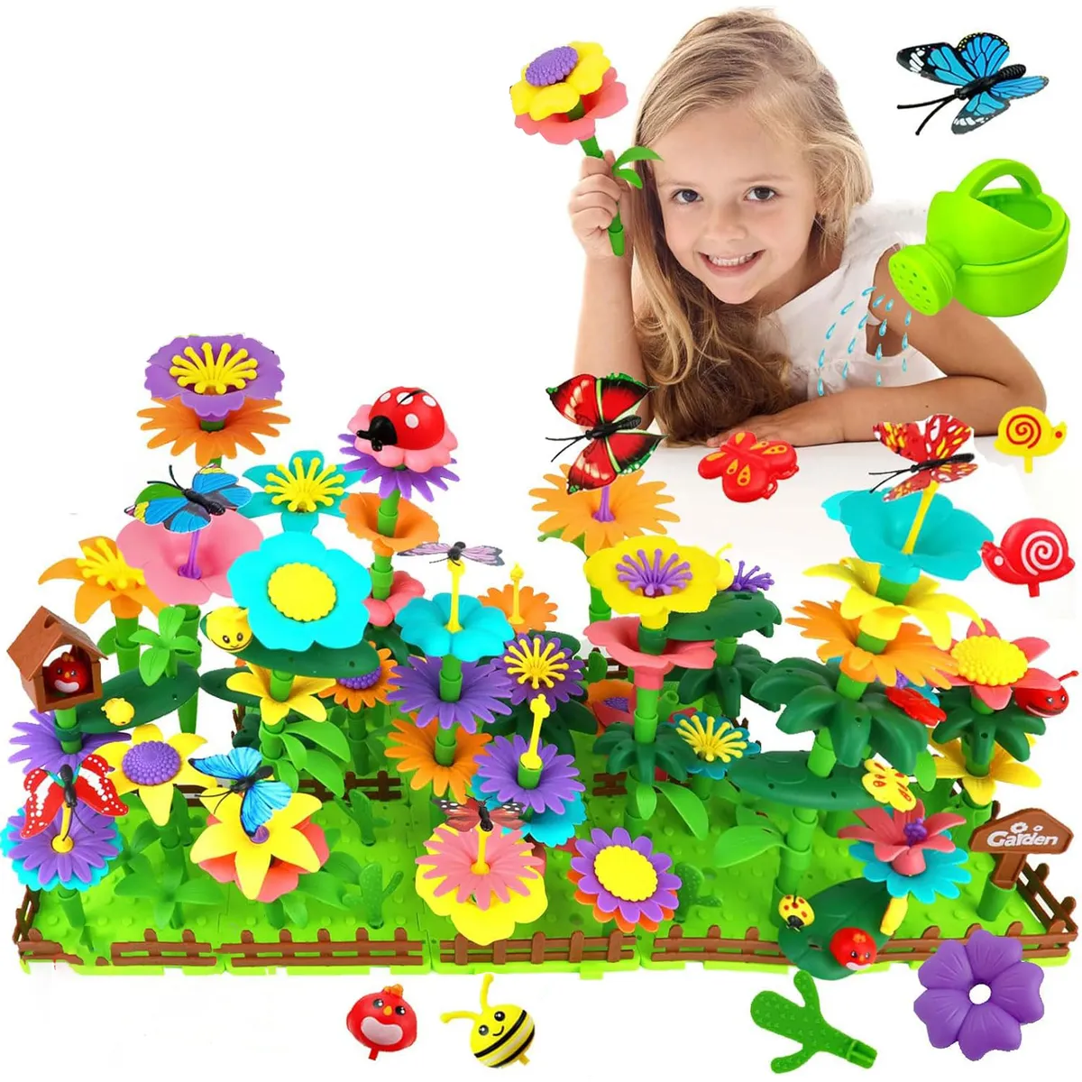 GENERICO - Juguete Encajable Bloques De Construccion Jardin De 103 Pzs