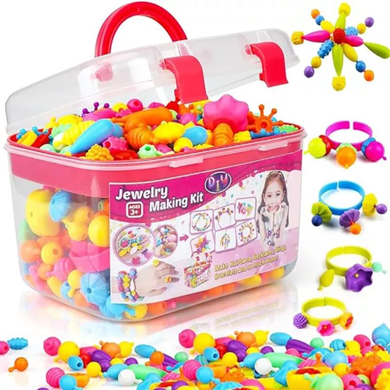 GENERICO - Juguete Niñas Set De Cuentas Para Pulseras Bisuteria Diadem