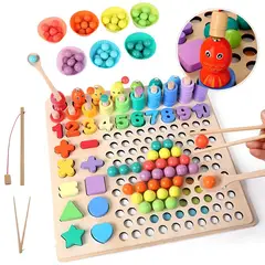 GENERICO - Juguete Educativo De Aprendizaje Temprano 13 En 1 De Madera