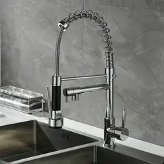 PUREPOWER - Grifo de cocina para lavaplatos monocromado extensible.