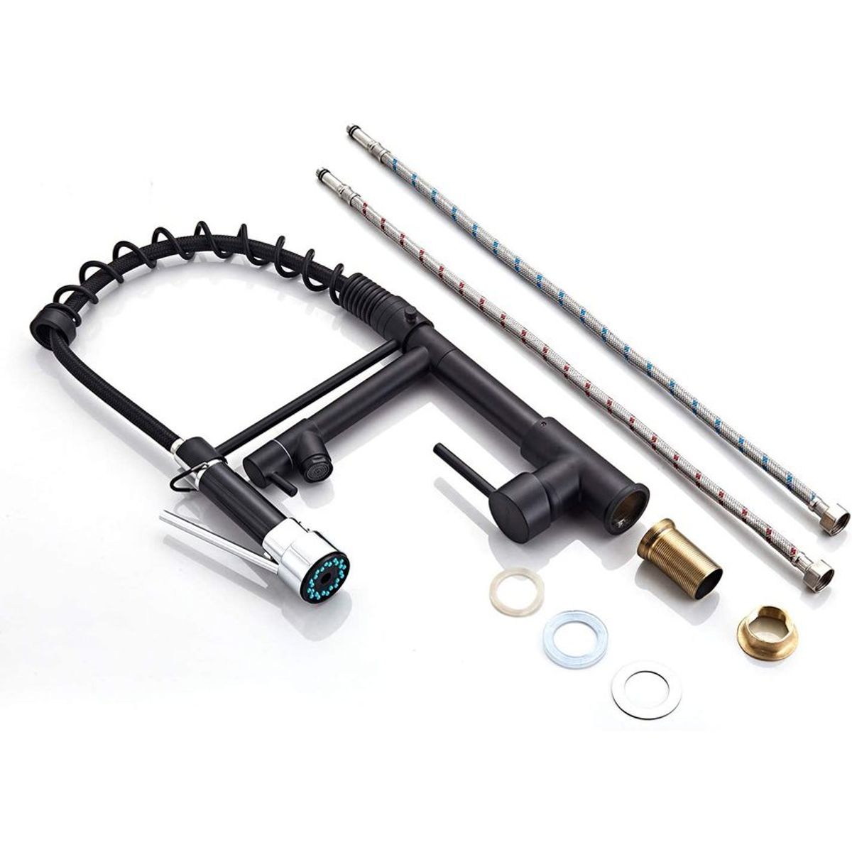 PUREPOWER - Grifo de cocina para lavaplatos monocromado extensible.