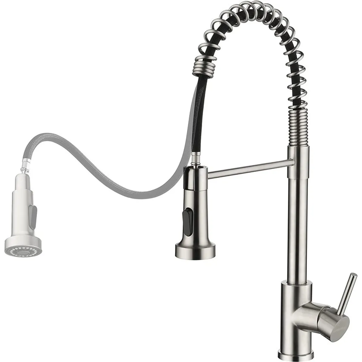 PUREPOWER - Grifo de cocina para lavaplatos monocromado extensible.