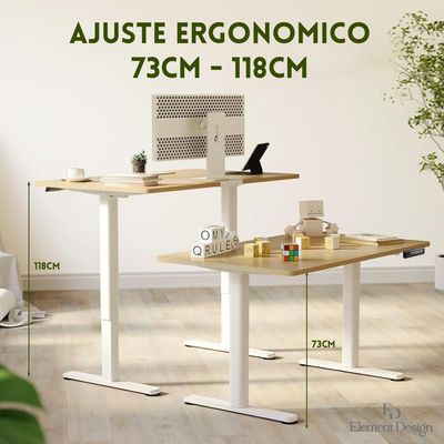 Imagen 2 del producto Escritorio Eléctrico de Altura Regulable Home Office 120x60 cm Natural