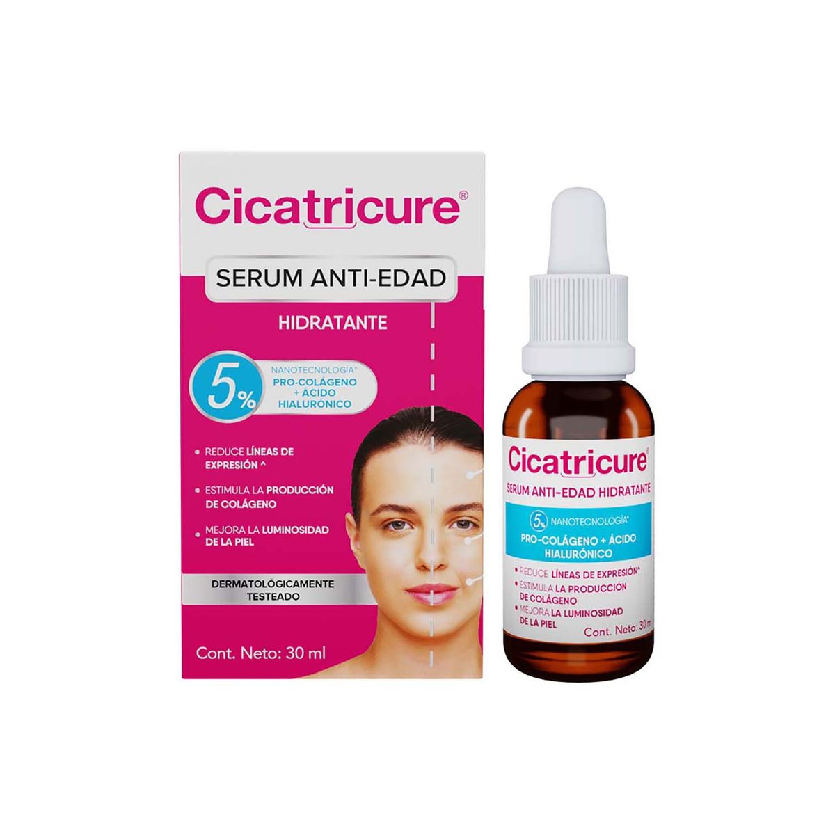 CICATRICURE - SERUM ANTI-EDAD HIDRATANTE 30ML