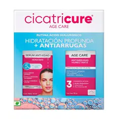 CICATRICURE - PACK SÉRUM ANTIEDAD HIDRATANTE 30ML + AGE CARE CREMA HUMECTANTE 50GR