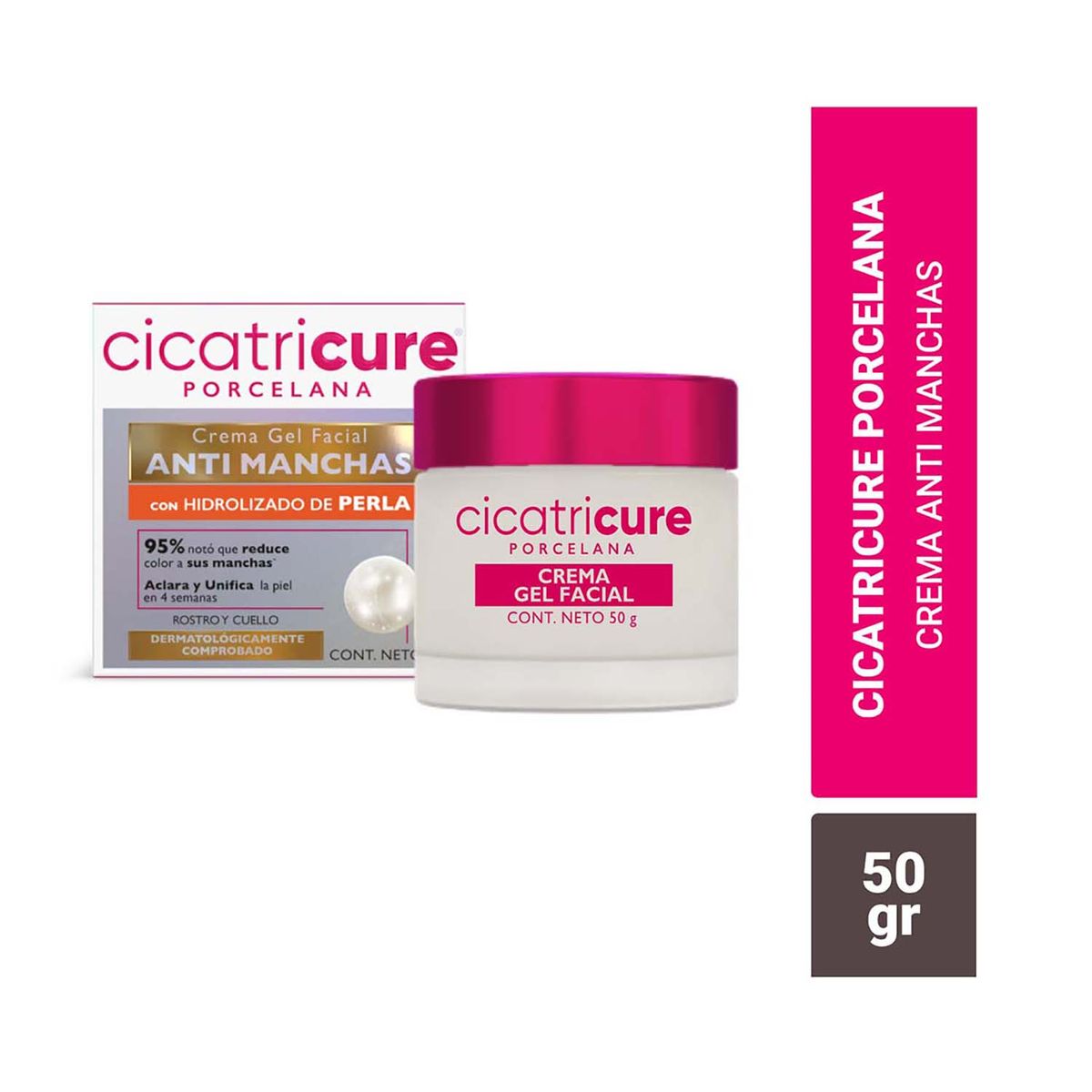 CICATRICURE - Crema Antimanchas Porcelana Gel 50 g