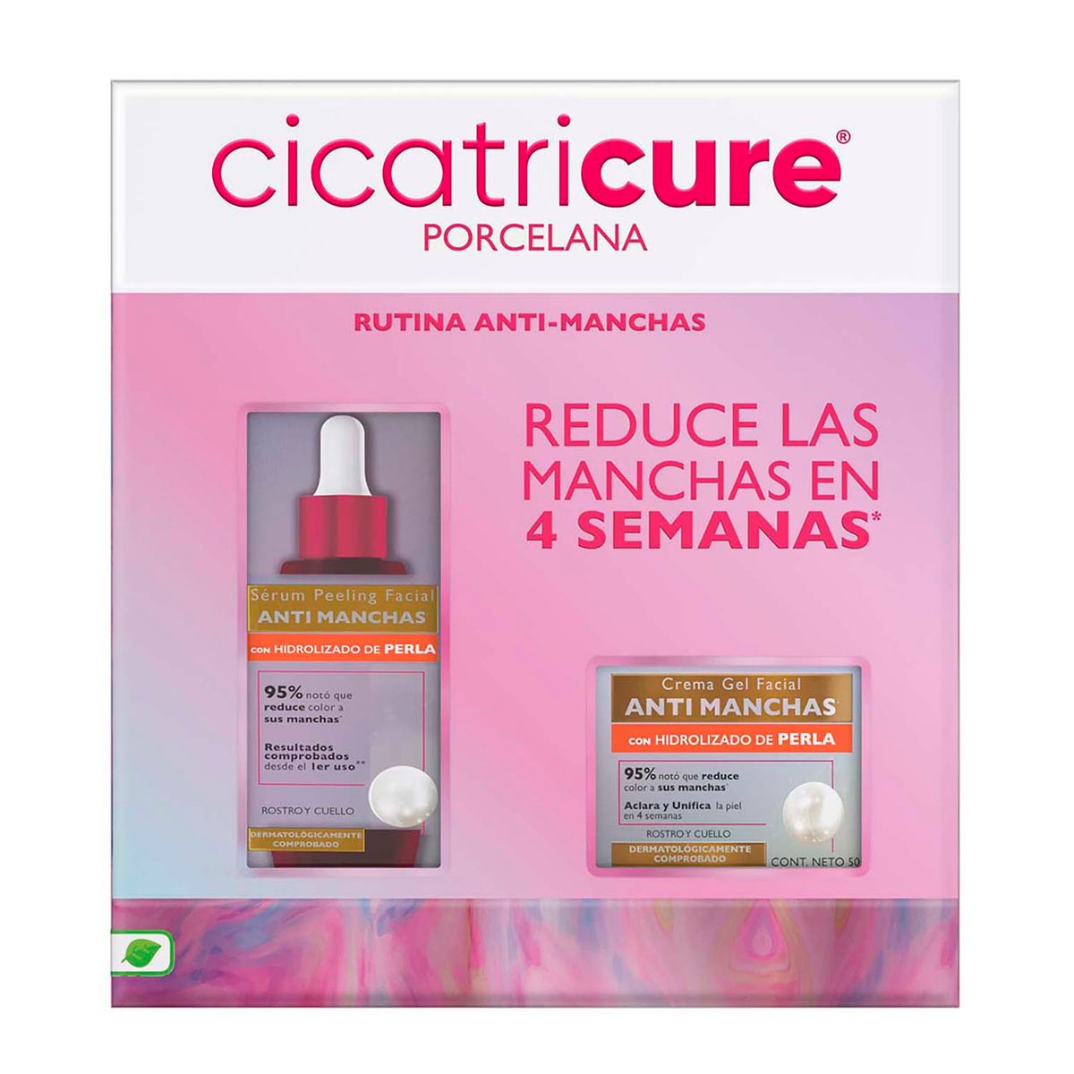 CICATRICURE - PACK PORCELANA SÉRUM PEELING 30ML + PORCELANA CREMA GEL 50GR
