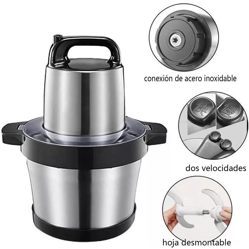 VERCI - Picadora Moledora Eléctrica Carnes Verduras Fruta 12l